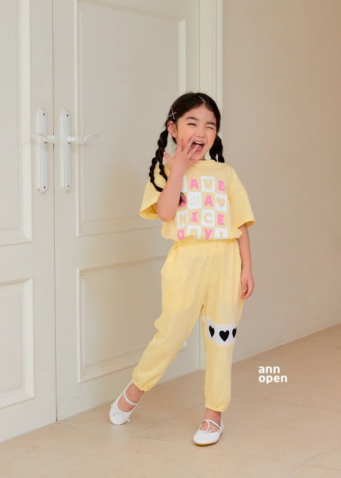 Ann Open - Korean Children Fashion - #fashionkids - Triple Heart Pants - 3