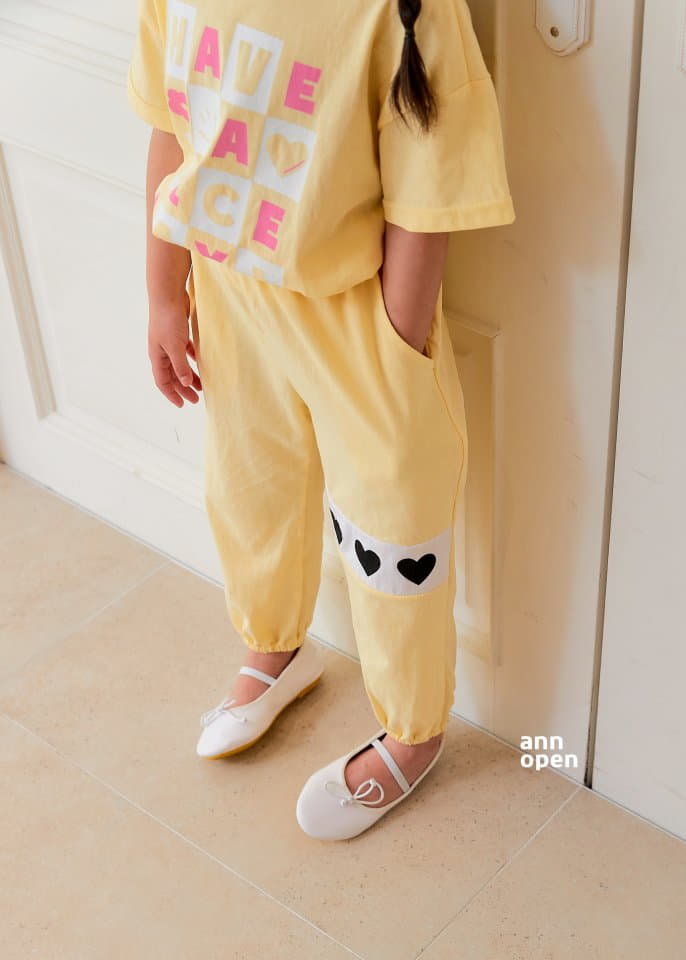 Ann Open - Korean Children Fashion - #fashionkids - Triple Heart Pants - 4