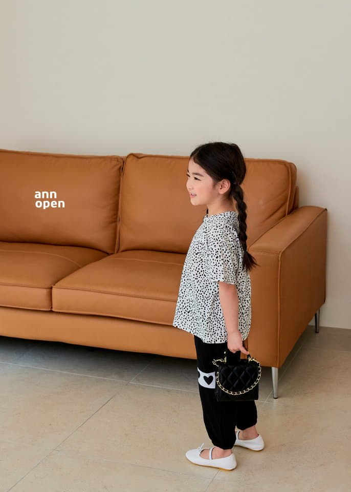 Ann Open - Korean Children Fashion - #kidsshorts - Pra Leopard Tee - 2