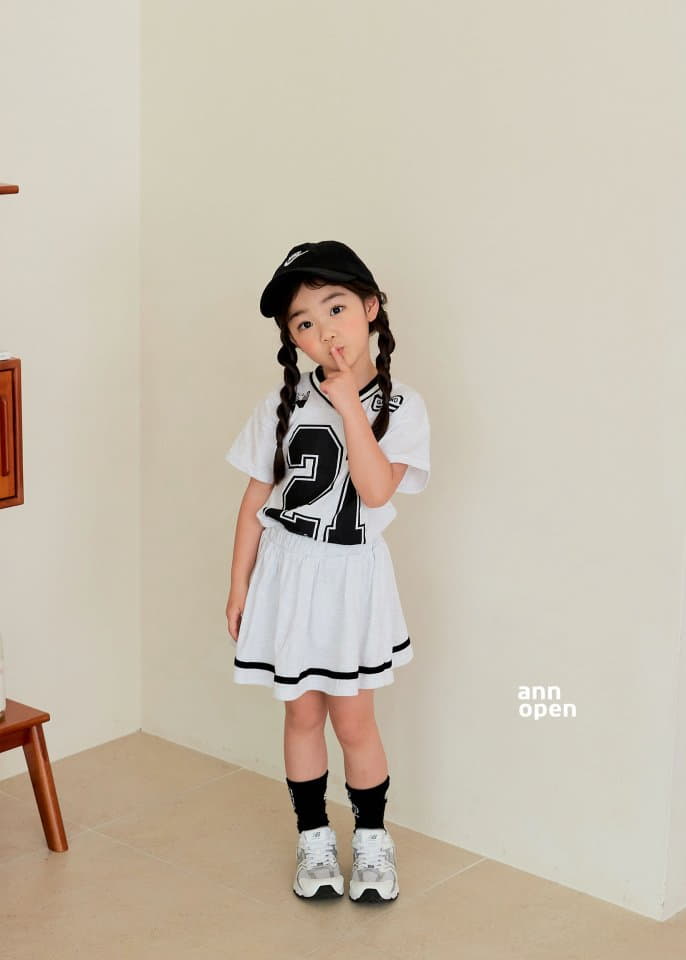 Ann Open - Korean Children Fashion - #kidsshorts - New Jeans Top Bottom Set