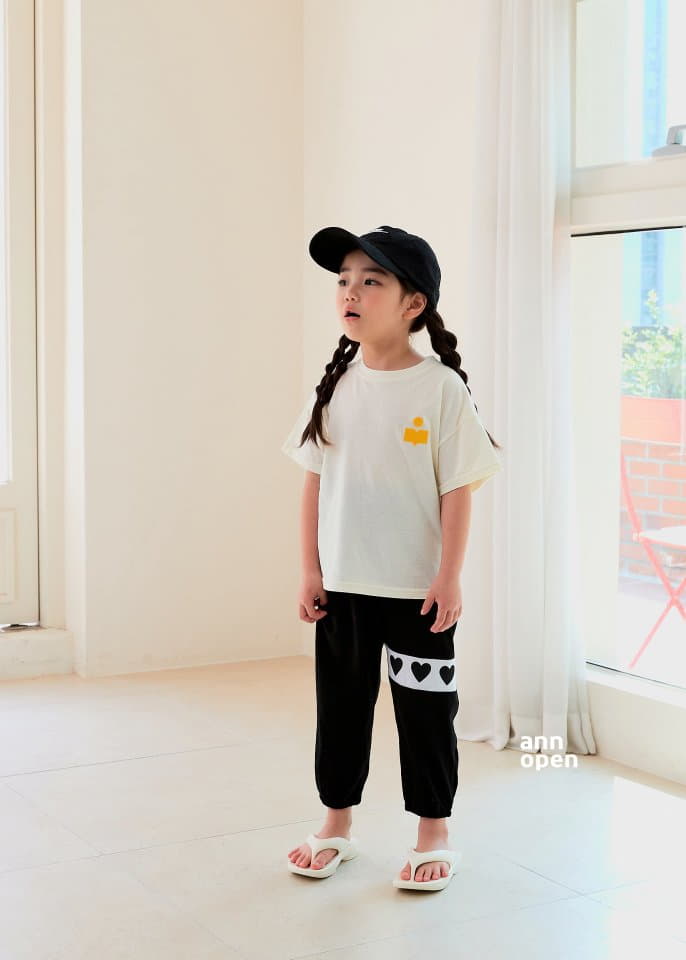 Ann Open - Korean Children Fashion - #kidsstore - Triple Heart Pants - 5