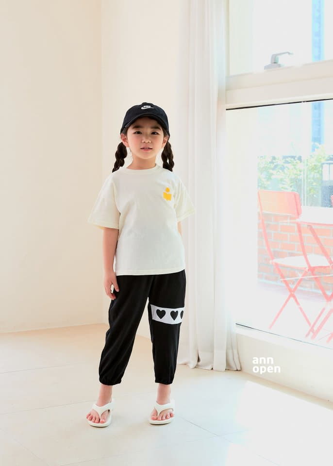 Ann Open - Korean Children Fashion - #kidzfashiontrend - Triple Heart Pants - 6