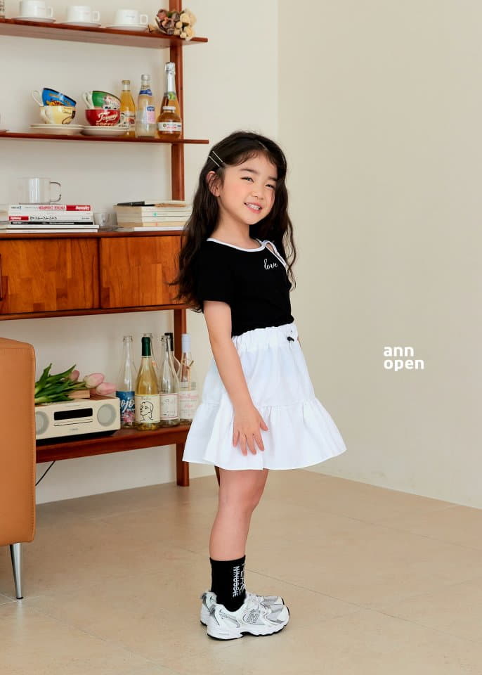 Ann Open - Korean Children Fashion - #kidzfashiontrend - Hanny Love Tee - 3