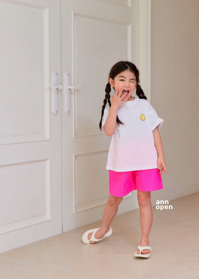 Ann Open - Korean Children Fashion - #kidzfashiontrend - Summer Smile Friends Top Bottom Set - 2
