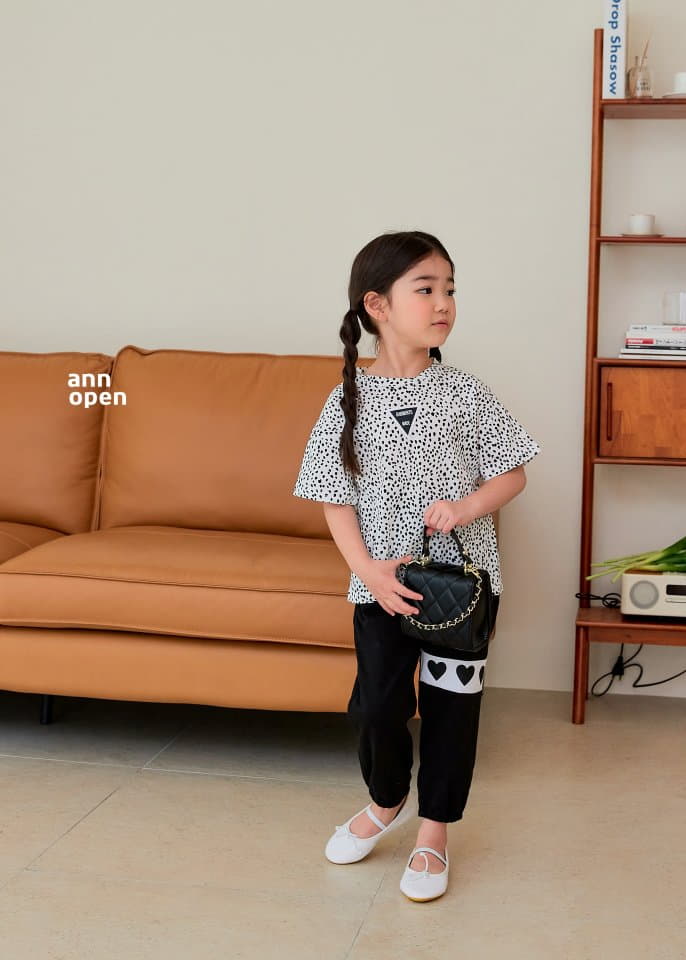 Ann Open - Korean Children Fashion - #littlefashionista - Triple Heart Pants - 8