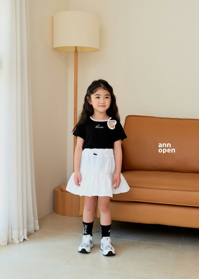 Ann Open - Korean Children Fashion - #littlefashionista - Hanny Love Tee - 5