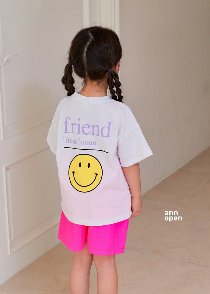 Ann Open - Korean Children Fashion - #Kfashion4kids - Summer Smile Friends Top Bottom Set - 4