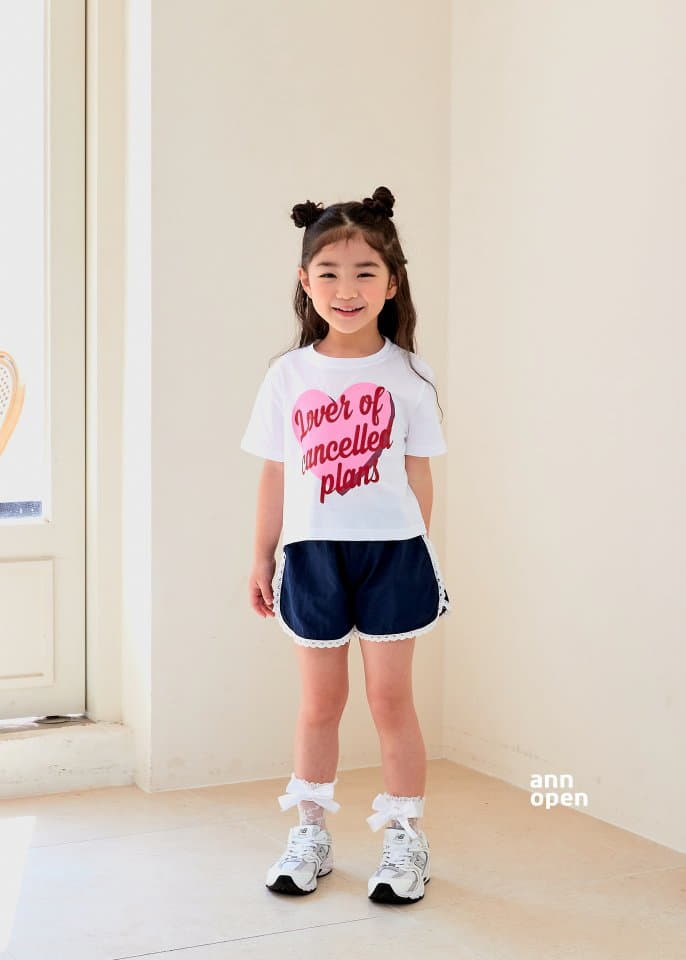 Ann Open - Korean Children Fashion - #magicofchildhood - Rolly Pop Heart Crop Tee - 2