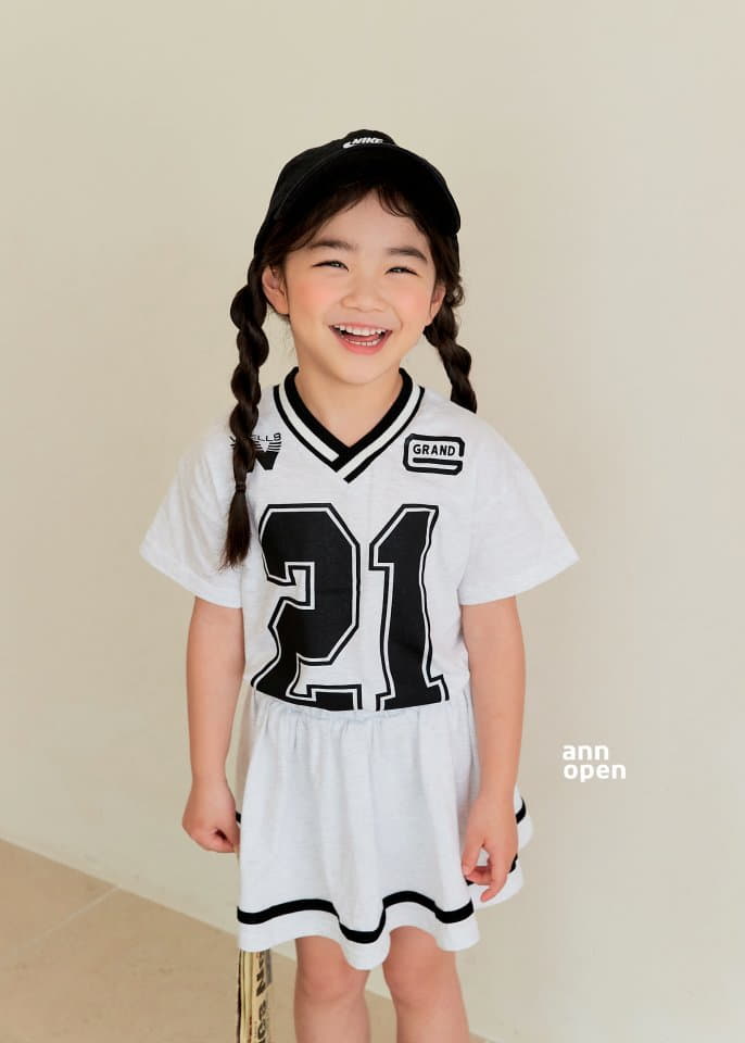Ann Open - Korean Children Fashion - #magicofchildhood - New Jeans Top Bottom Set - 6