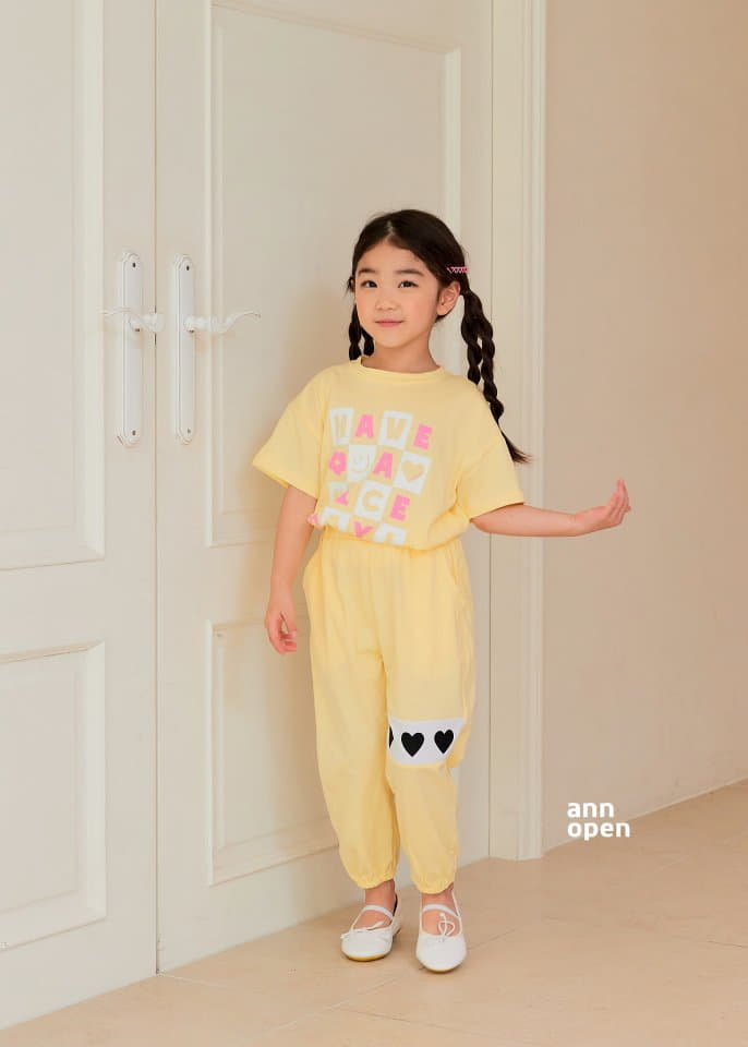 Ann Open - Korean Children Fashion - #littlefashionista - Nioce Heart Tee - 4