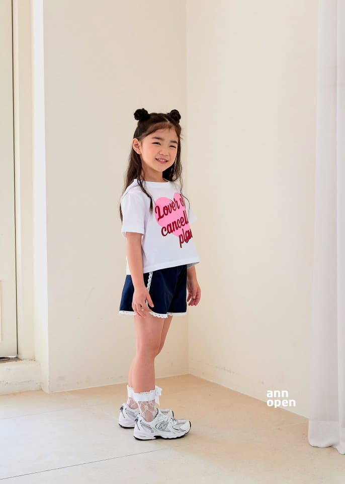 Ann Open - Korean Children Fashion - #minifashionista - Rolly Pop Heart Crop Tee - 3