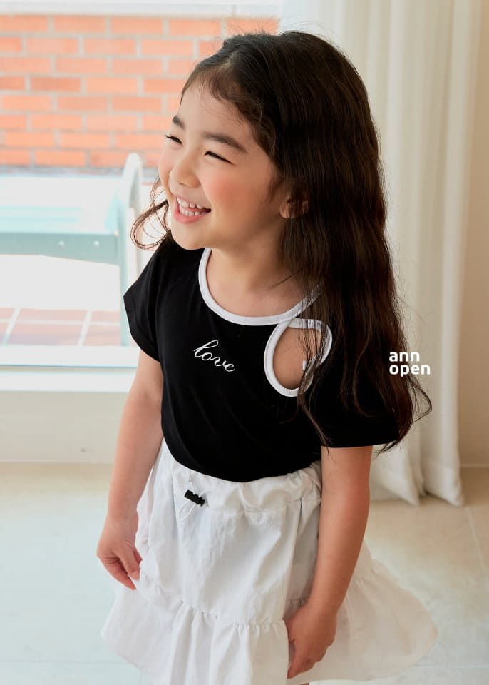 Ann Open - Korean Children Fashion - #minifashionista - Hanny Love Tee - 7