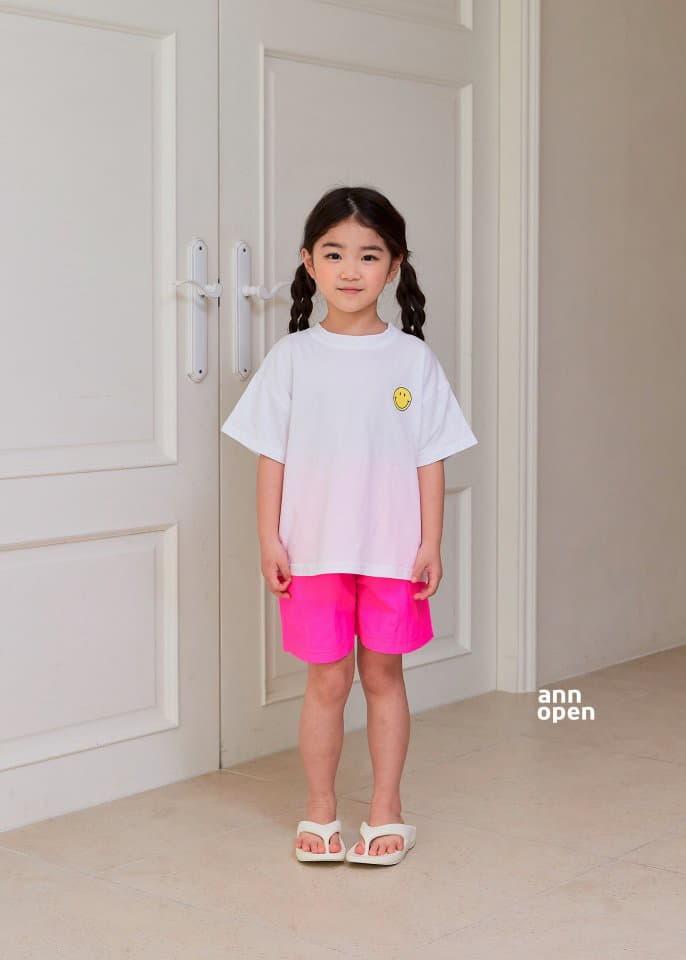 Ann Open - Korean Children Fashion - #minifashionista - Summer Smile Friends Top Bottom Set - 6
