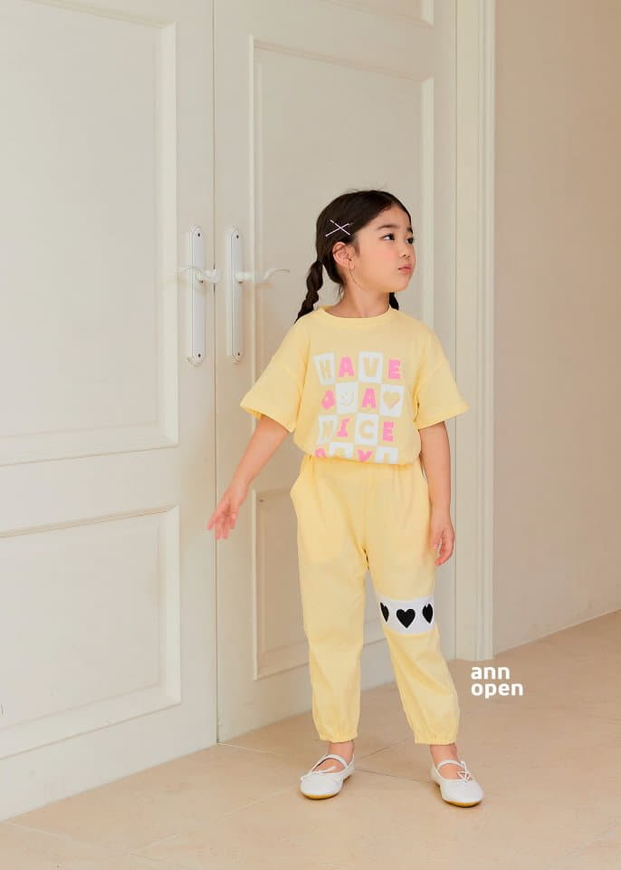 Ann Open - Korean Children Fashion - #minifashionista - Nioce Heart Tee - 5