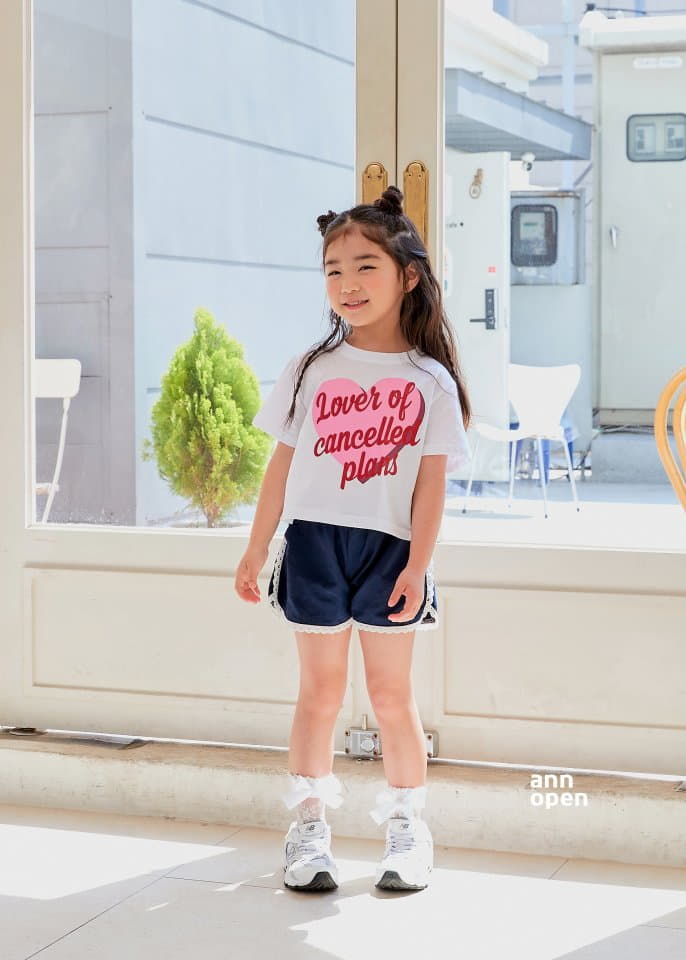 Ann Open - Korean Children Fashion - #minifashionista - Rolly Pop Heart Crop Tee - 4