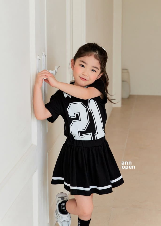Ann Open - Korean Children Fashion - #todddlerfashion - New Jeans Top Bottom Set - 9