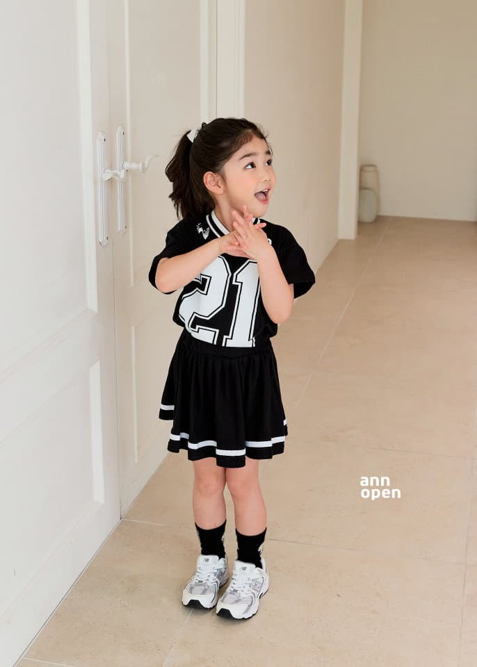 Ann Open - Korean Children Fashion - #toddlerclothing - New Jeans Top Bottom Set - 10