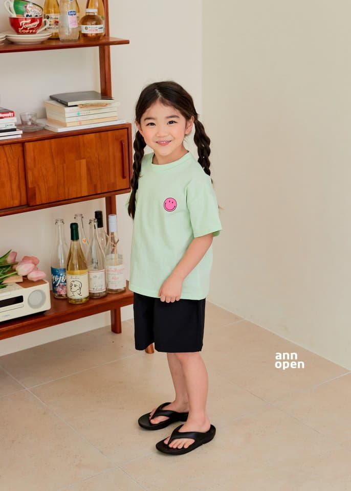 Ann Open - Korean Children Fashion - #toddlerclothing - Summer Smile Friends Top Bottom Set - 9
