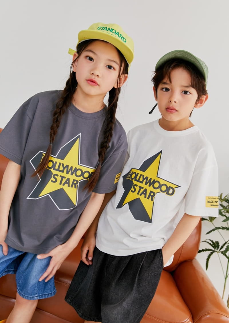 Apple Smile - Korean Children Fashion - #kidzfashiontrend - Hollywood Tee