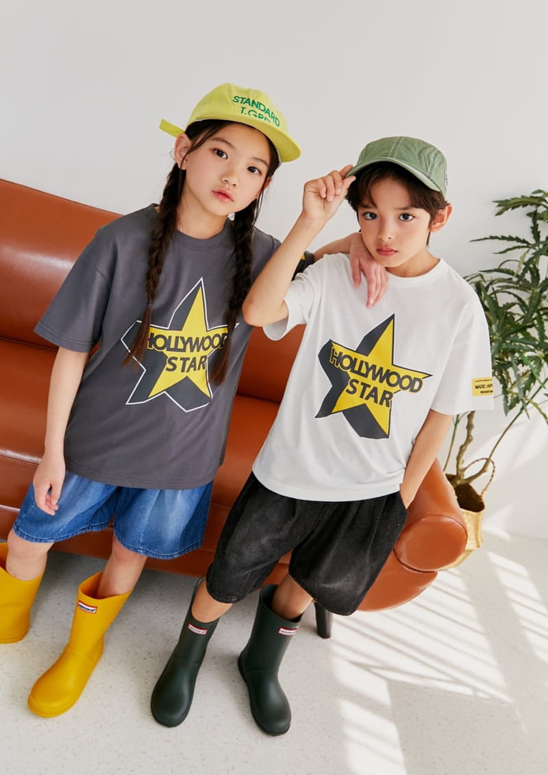 Apple Smile - Korean Children Fashion - #littlefashionista - Hollywood Tee - 3