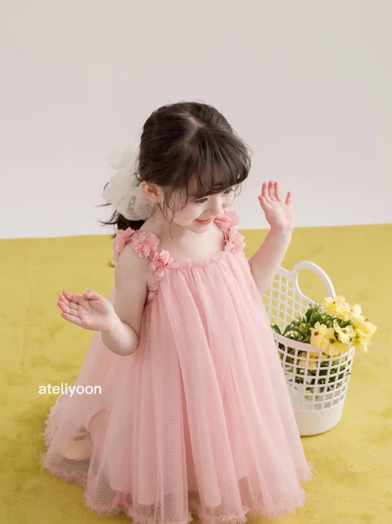 Ateliyoon - Korean Children Fashion - #discoveringself - Pink Blossom One-piece - 2
