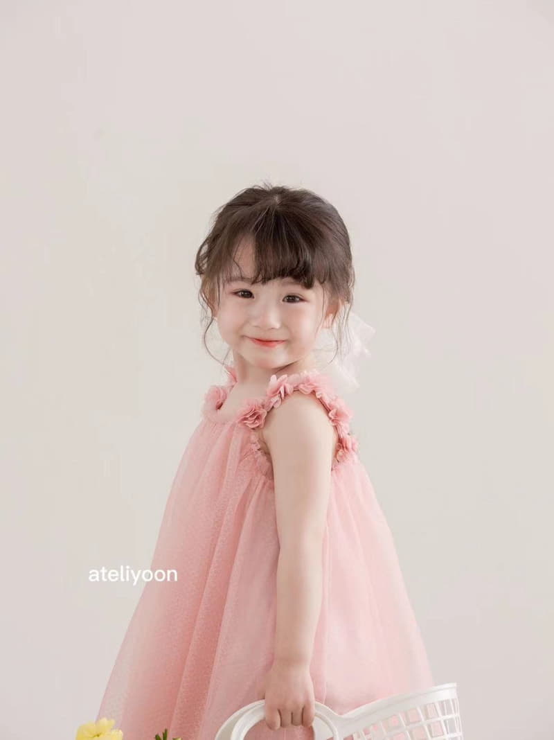 Ateliyoon - Korean Children Fashion - #fashionkids - Pink Blossom One-piece - 3