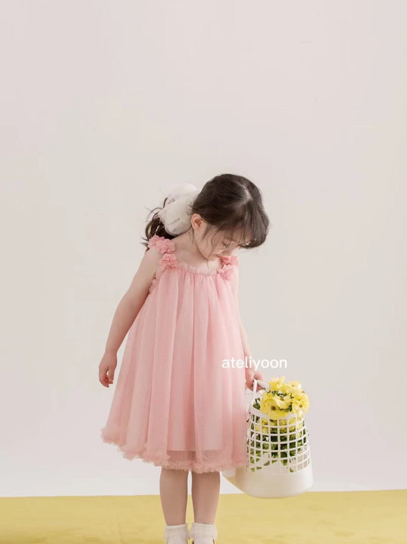 Ateliyoon - Korean Children Fashion - #fashionkids - Pink Blossom One-piece - 4