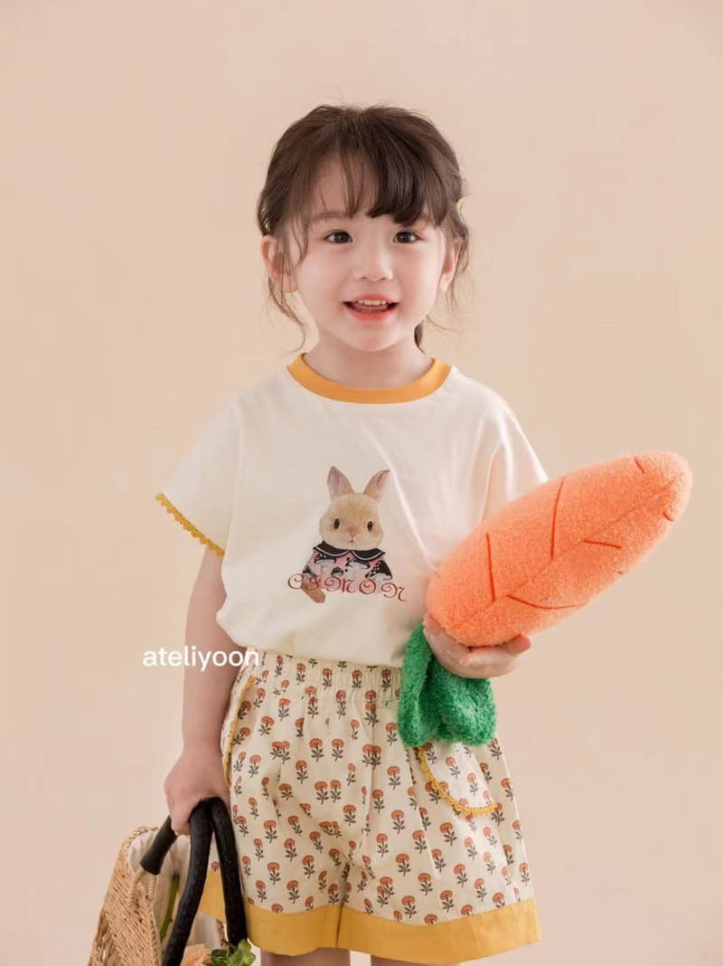 Ateliyoon - Korean Children Fashion - #kidzfashiontrend - Brown Rabbit Tee - 2