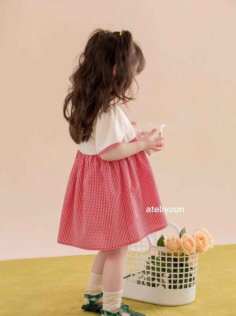 Ateliyoon - Korean Children Fashion - #prettylittlegirls - Red Cherry One-piece - 2