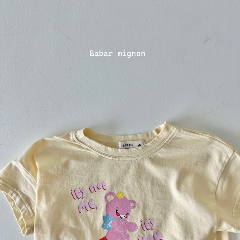 Babar Mignon - Korean Children Fashion - #Kfashion4kids - Mushroon Bear Tee - 7