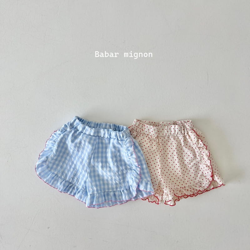 Babar Mignon - Korean Children Fashion - #Kfashion4kids - Frill Shorts