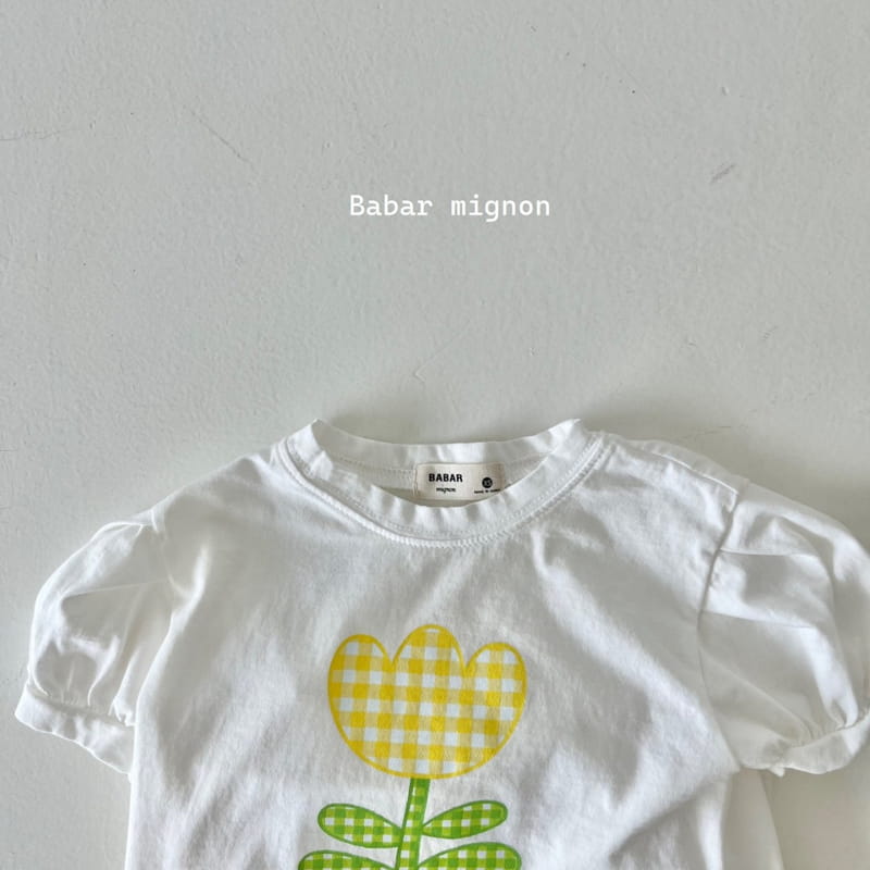 Babar Mignon - Korean Children Fashion - #Kfashion4kids - Tulip Check Frill Top Bottom Set - 11