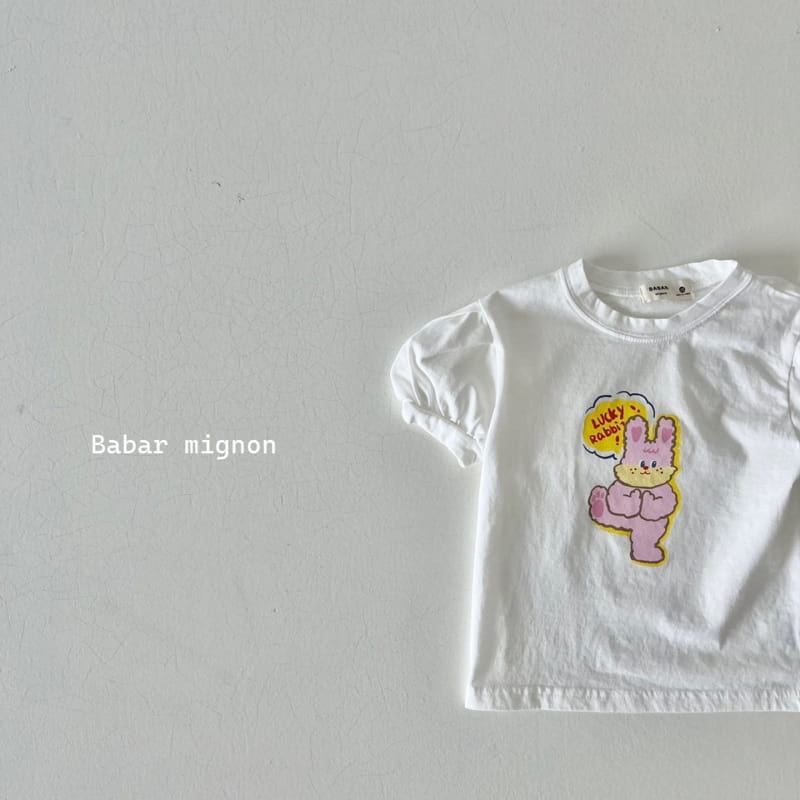 Babar Mignon - Korean Children Fashion - #childofig - Luckey Rabbit Tee - 10