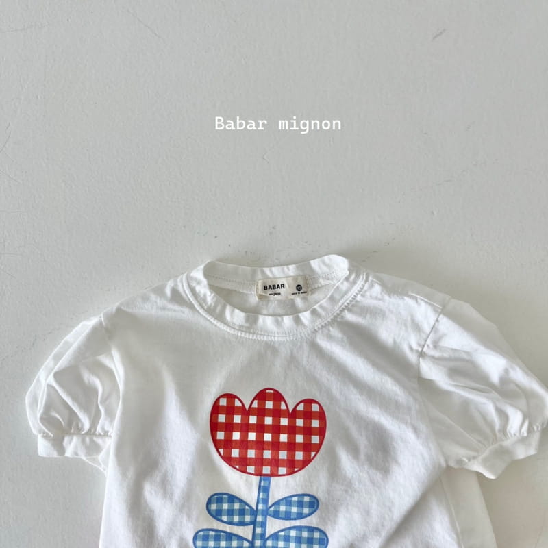 Babar Mignon - Korean Children Fashion - #fashionkids - Tulip Check Frill Top Bottom Set - 7