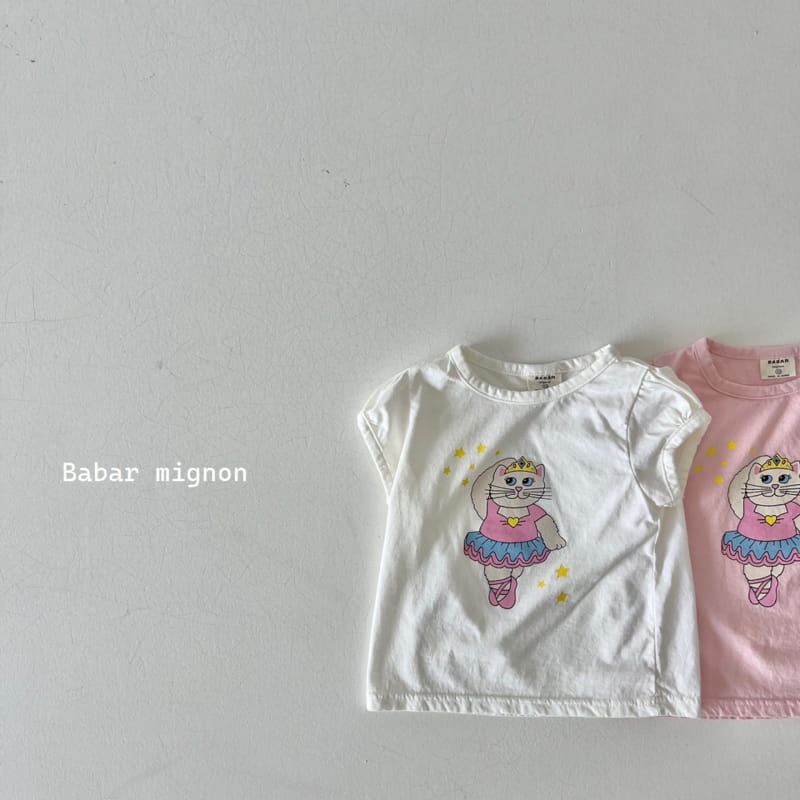 Babar Mignon - Korean Children Fashion - #kidsshorts - Ballet Puff Tee - 2