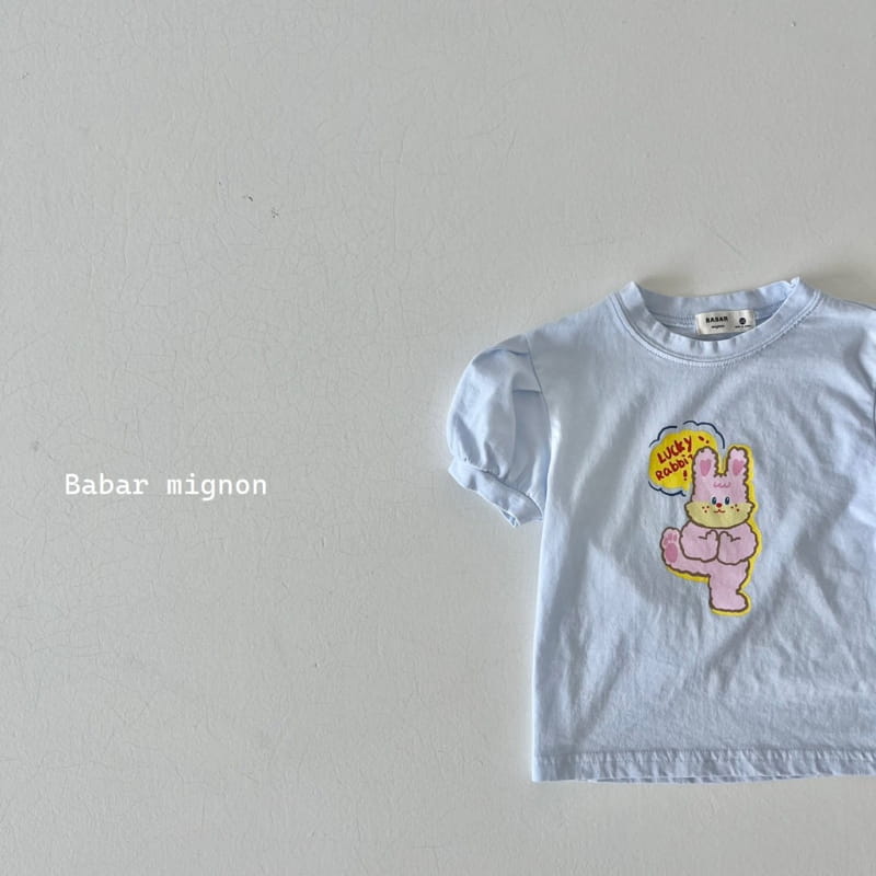 Babar Mignon - Korean Children Fashion - #magicofchildhood - Luckey Rabbit Tee - 6