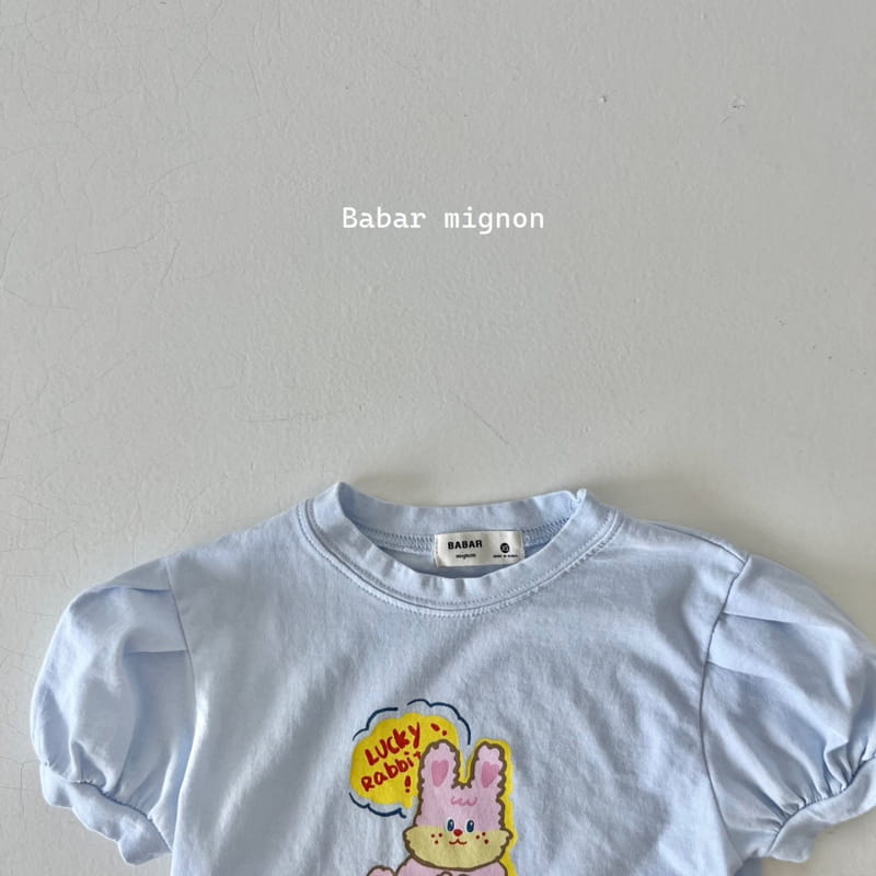 Babar Mignon - Korean Children Fashion - #minifashionista - Luckey Rabbit Tee - 7