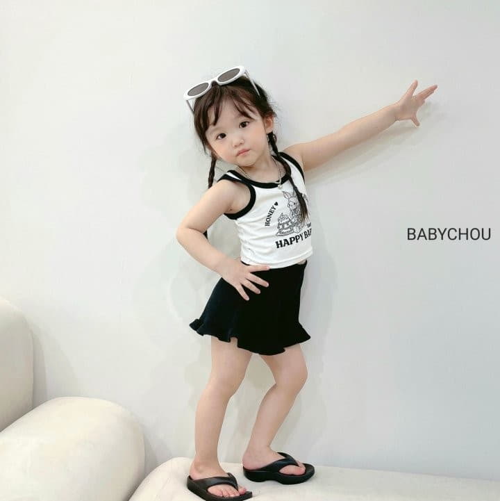 Babychou - Korean Children Fashion - #Kfashion4kids - Honey Bunny Top Bottom Set - 9