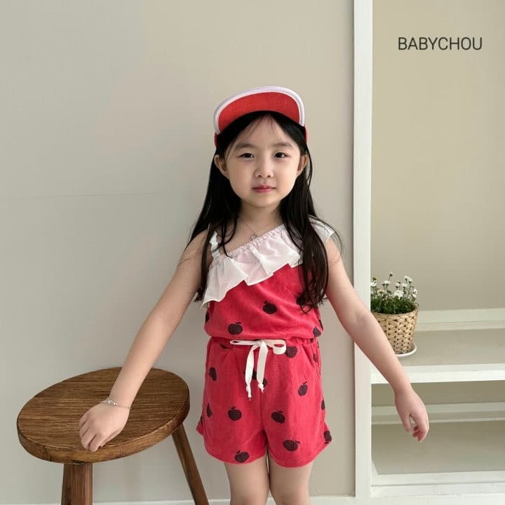 Babychou - Korean Children Fashion - #Kfashion4kids - Apple Jumpsuit - 7