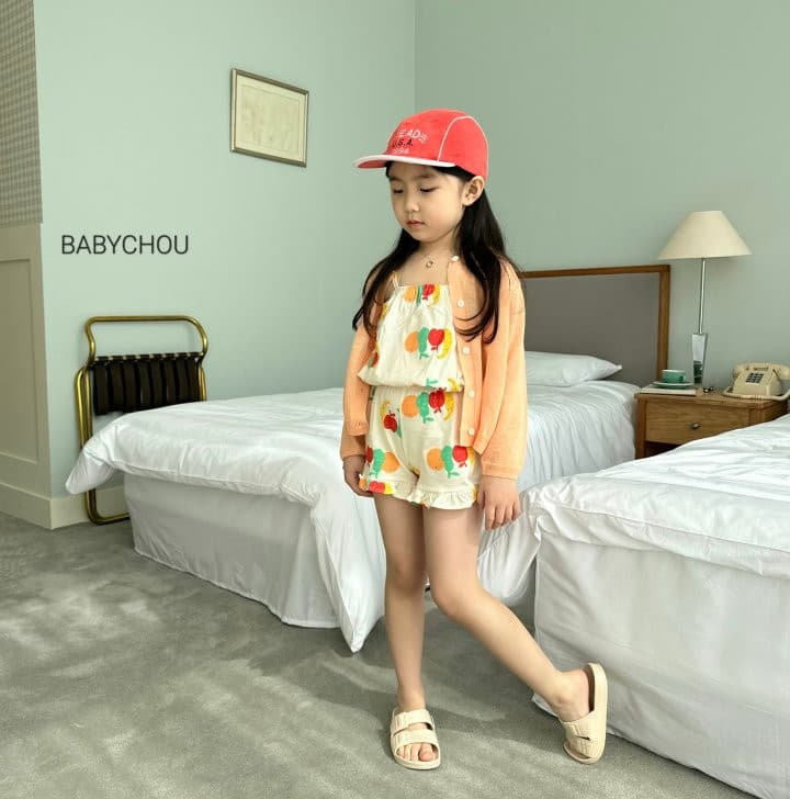 Babychou - Korean Children Fashion - #childofig - Fruit Top Bottom Set