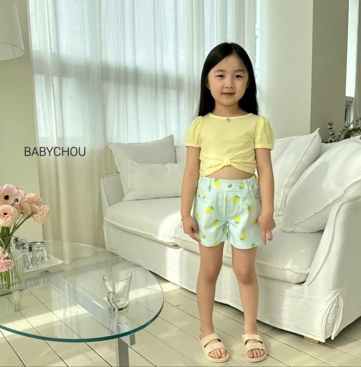 Babychou - Korean Children Fashion - #childrensboutique - Shelly Crop Tee - 8