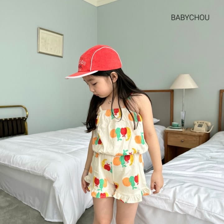 Babychou - Korean Children Fashion - #childrensboutique - Fruit Top Bottom Set - 4