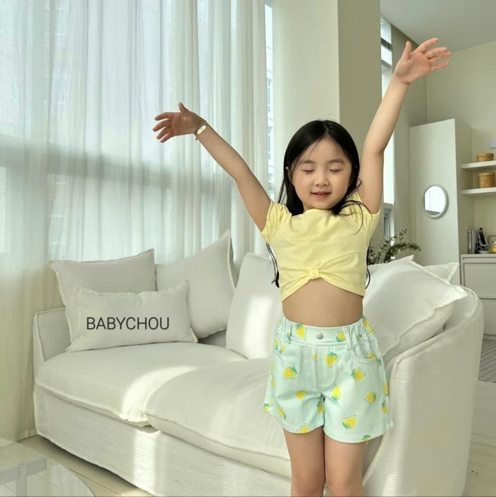 Babychou - Korean Children Fashion - #discoveringself - Shelly Crop Tee - 10