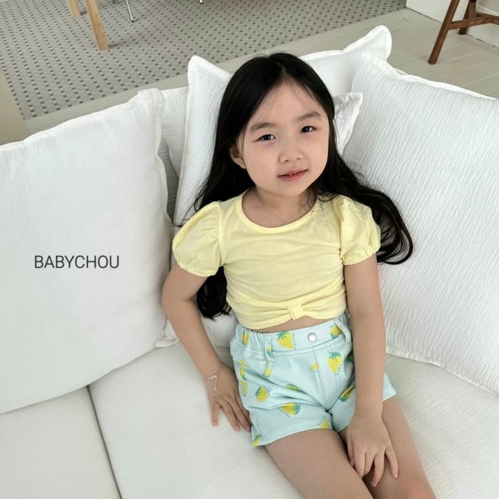 Babychou - Korean Children Fashion - #fashionkids - Shelly Crop Tee - 11