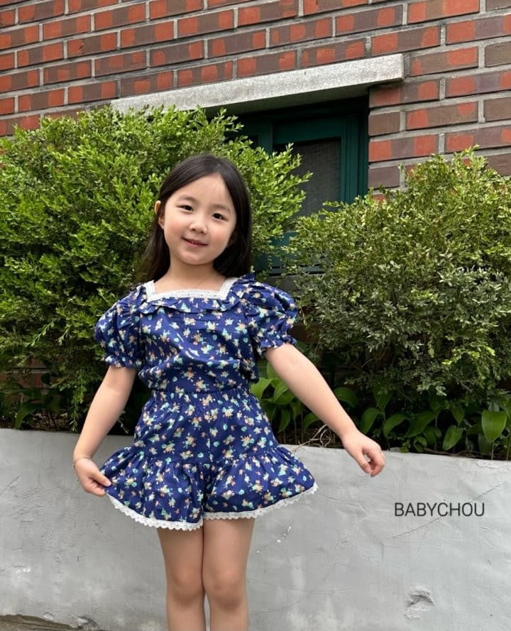 Babychou - Korean Children Fashion - #discoveringself - Evelin Top Bottom Set - 4