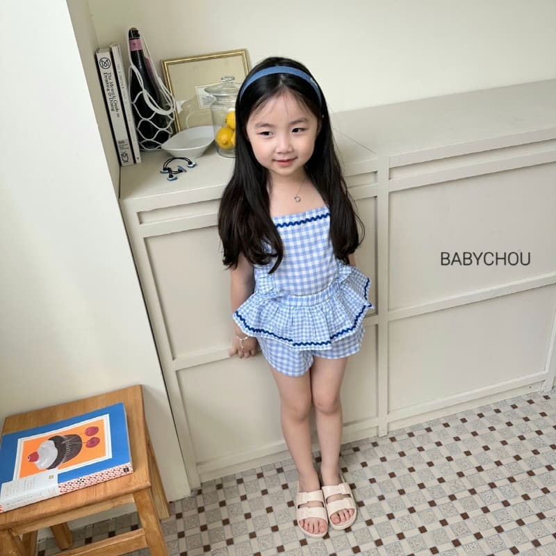 Babychou - Korean Children Fashion - #kidsstore - Loui Top Bottom Set - 9