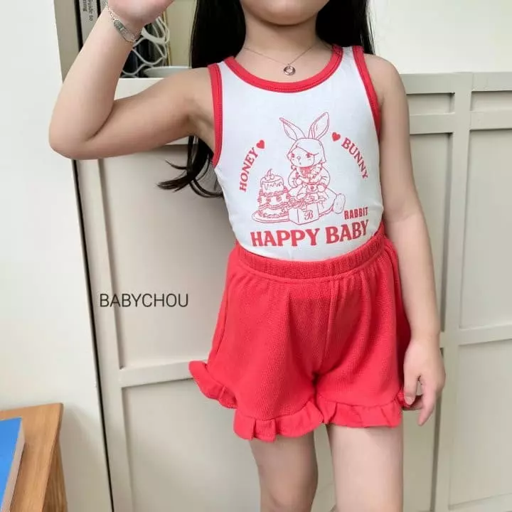 Babychou - Korean Children Fashion - #kidzfashiontrend - Honey Bunny Top Bottom Set - 8