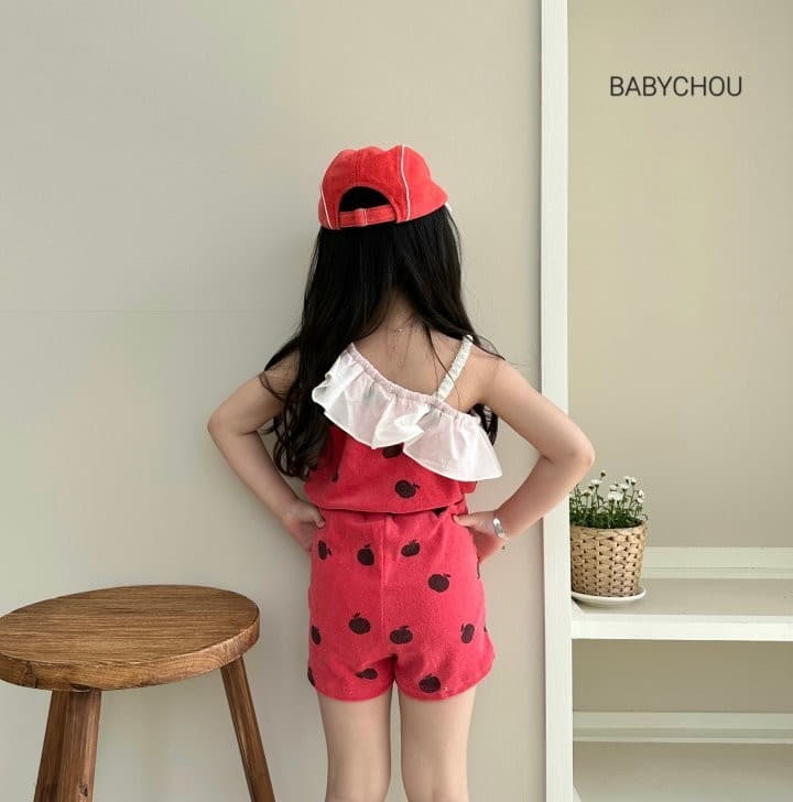 Babychou - Korean Children Fashion - #kidzfashiontrend - Apple Jumpsuit - 6