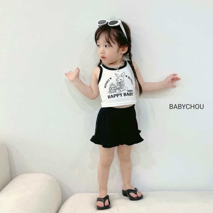 Babychou - Korean Children Fashion - #littlefashionista - Honey Bunny Top Bottom Set - 10