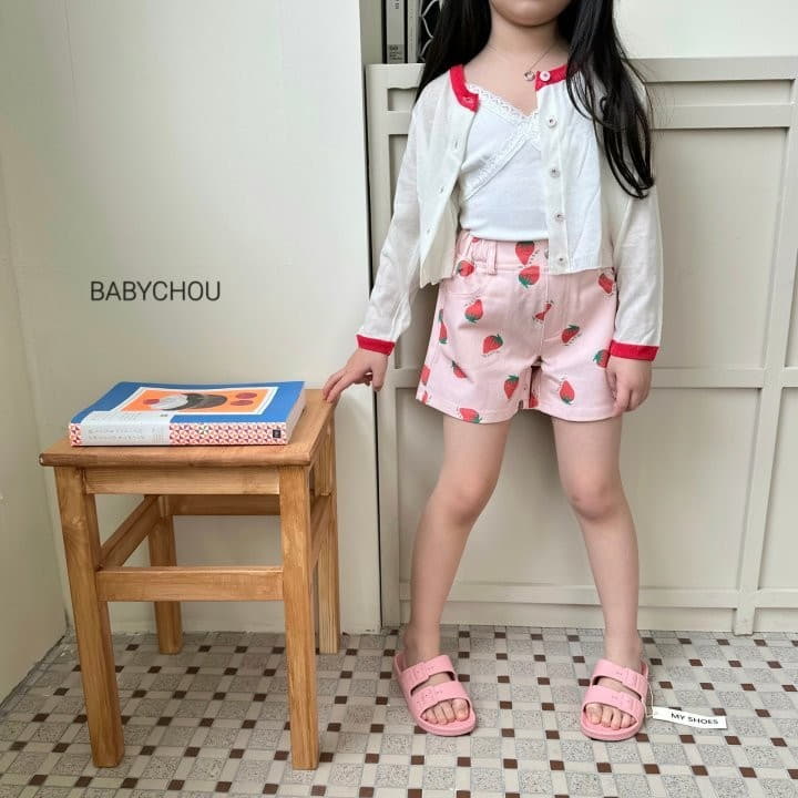 Babychou - Korean Children Fashion - #magicofchildhood - Strawberry Shorts - 7
